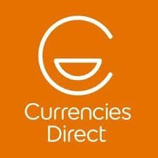 Orange square with the Currencies Direct logo featuring stylized white 'C' and 'G' letters on it.